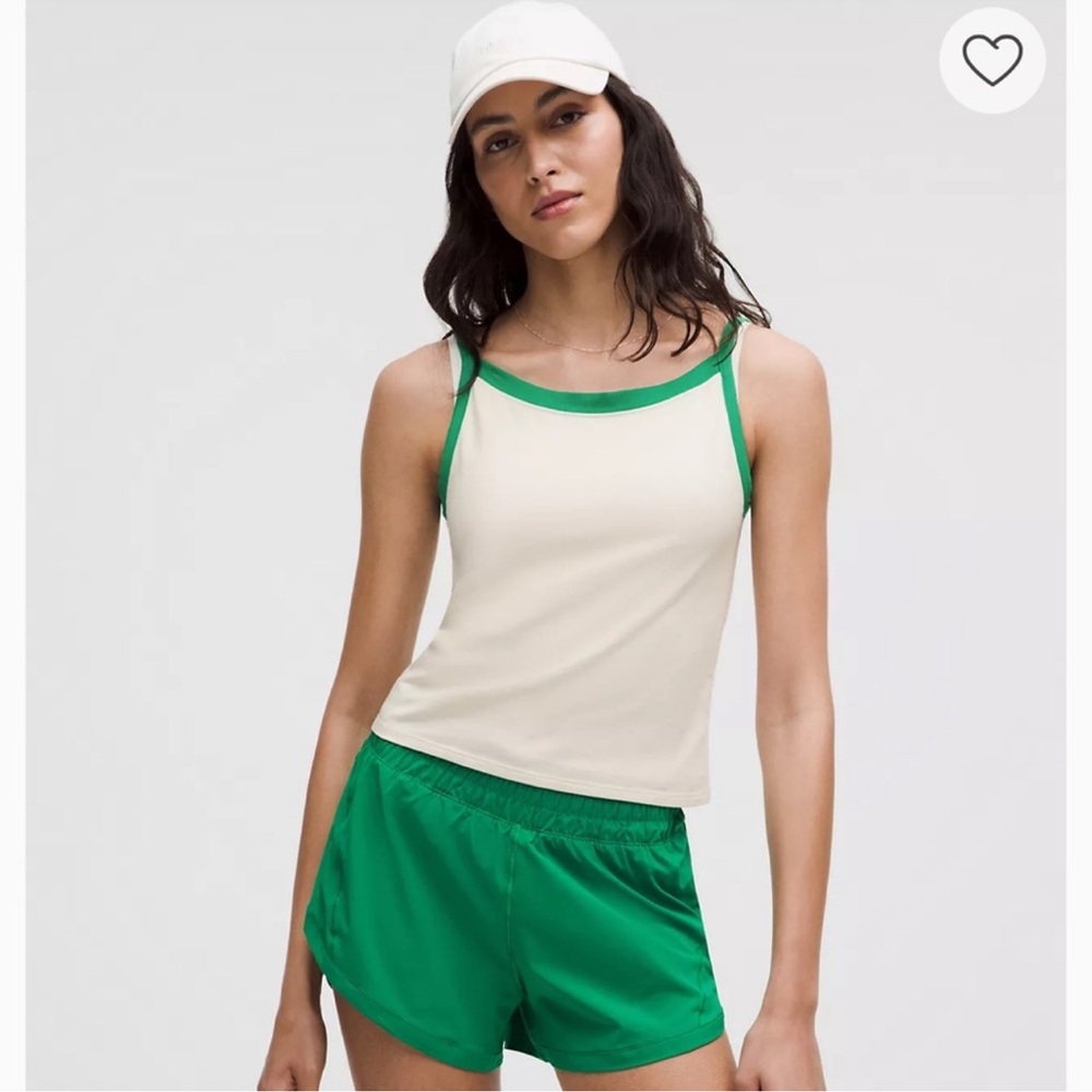 Lululemon Cotton High Neck Ringer Tank